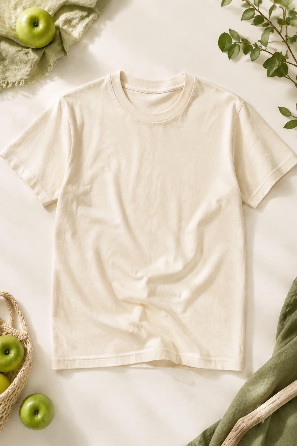 Adult Tee, Matching laid flat