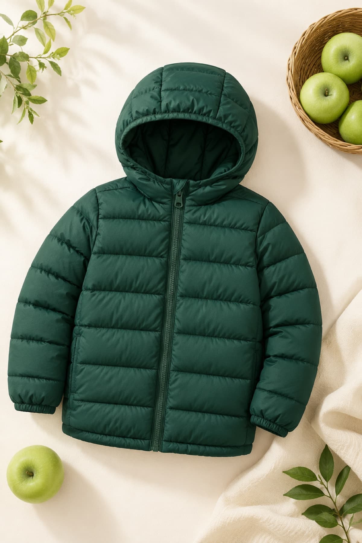 Puffer Jacket Kids laid flat