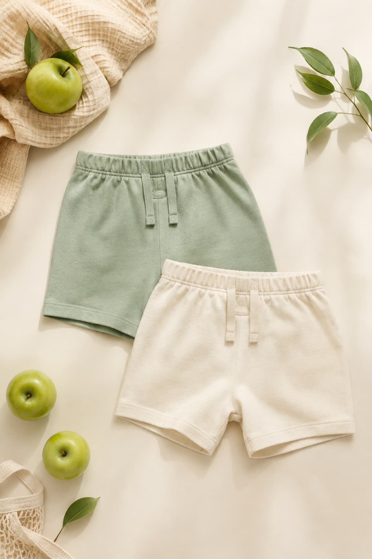 Toddler Shorts 2-Pack laid flat